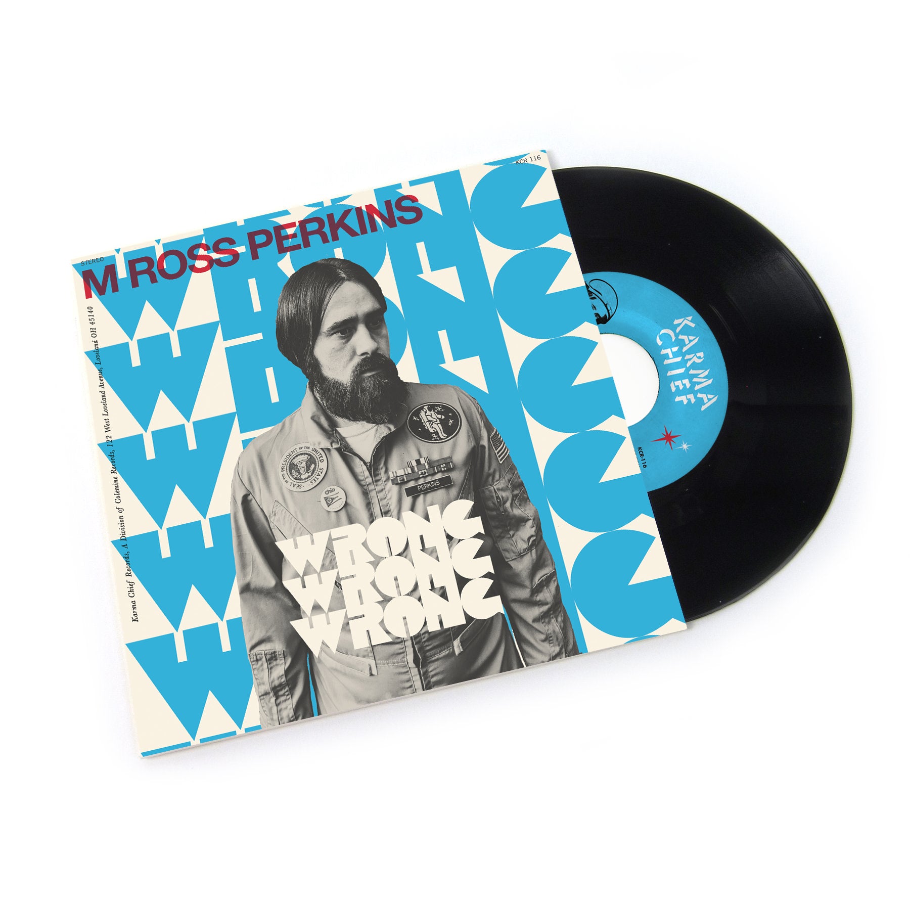M Ross Perkins Wrong Wrong Wrong 7" rød vinyl