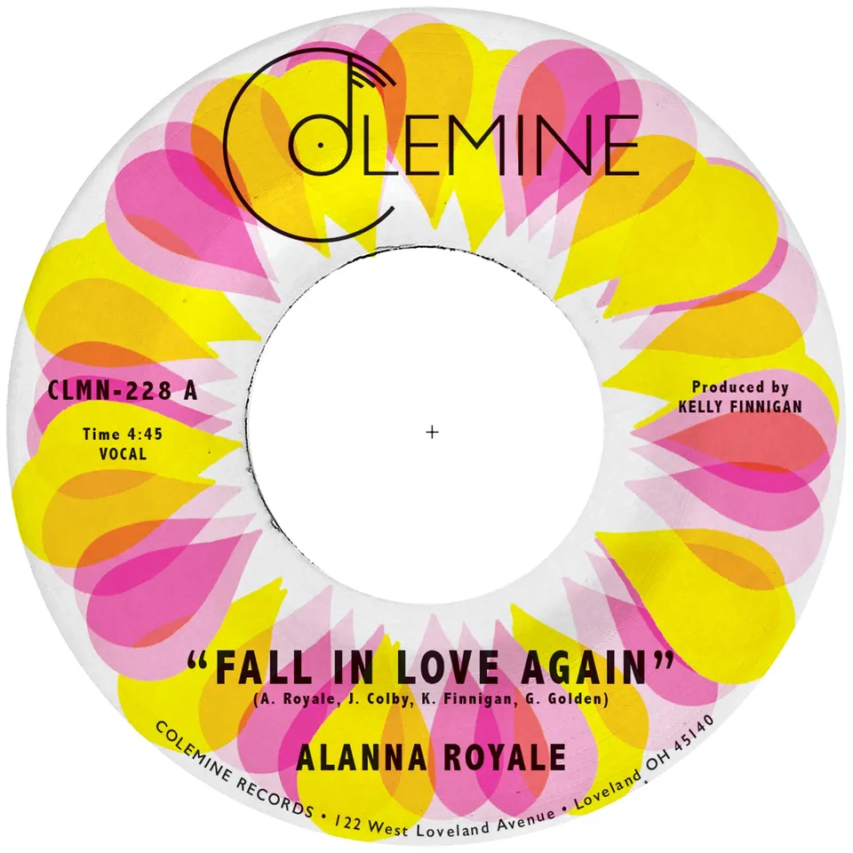 Alanna Royale Fall In Love Again 7-tommer rosa vinyl soul