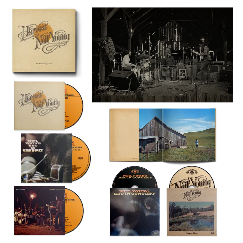 Neil Young Harvest 50th Anniversary CD-boks deluxe