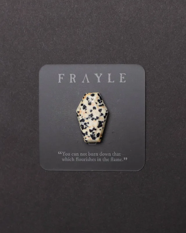 Frayle Dalmatian Jasper Coffin krystall kiste