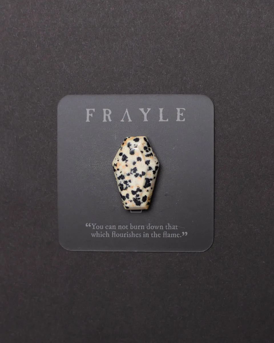 Frayle Dalmatian Jasper Coffin krystall kiste