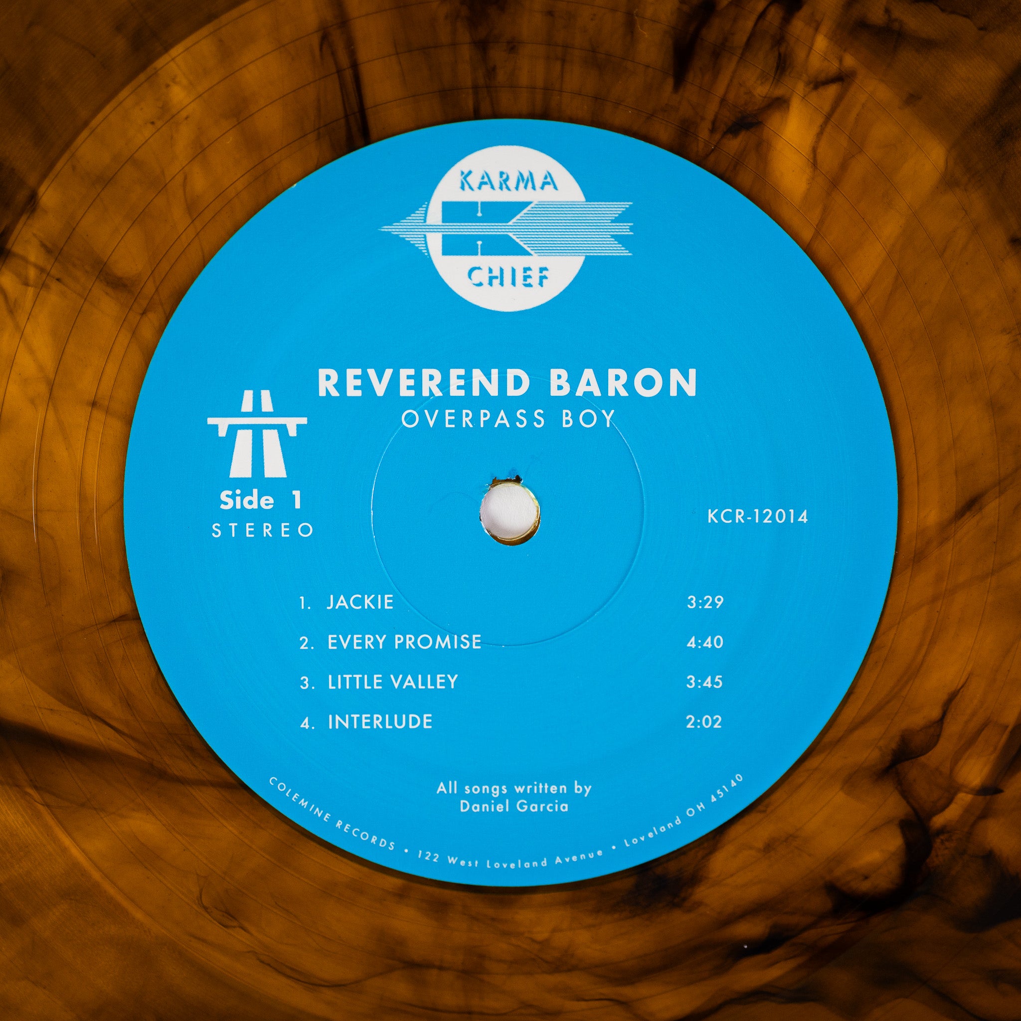 Reverend Baron Overpass Boy vinyl-LP coke clear vinyl
