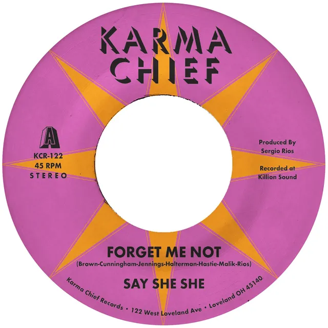 Say She She Forget Me Not 7-tommer hvit vinyl