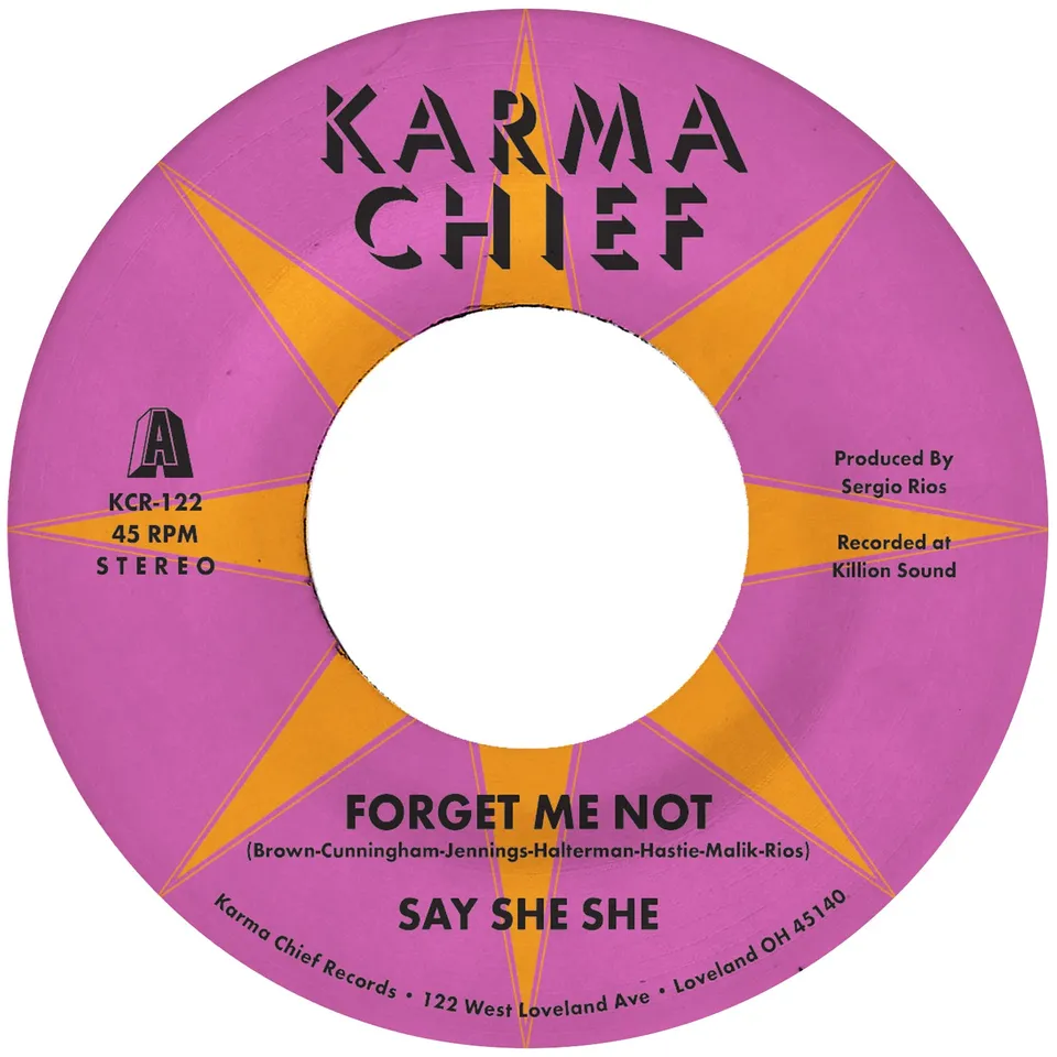 Say She She Forget Me Not 7-tommer hvit vinyl