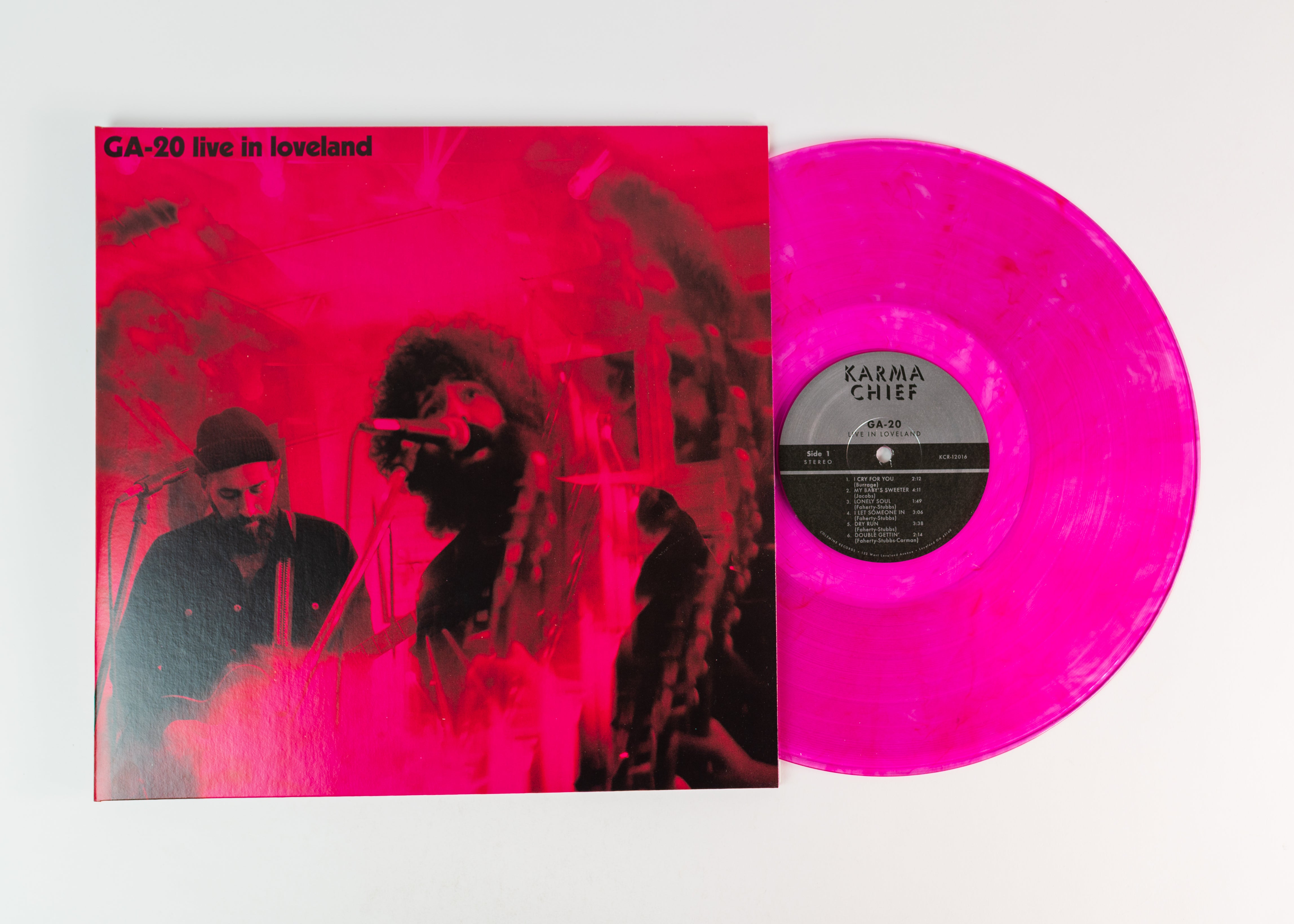 GA-20 Live In Loveland LP vinylplate pink swirl