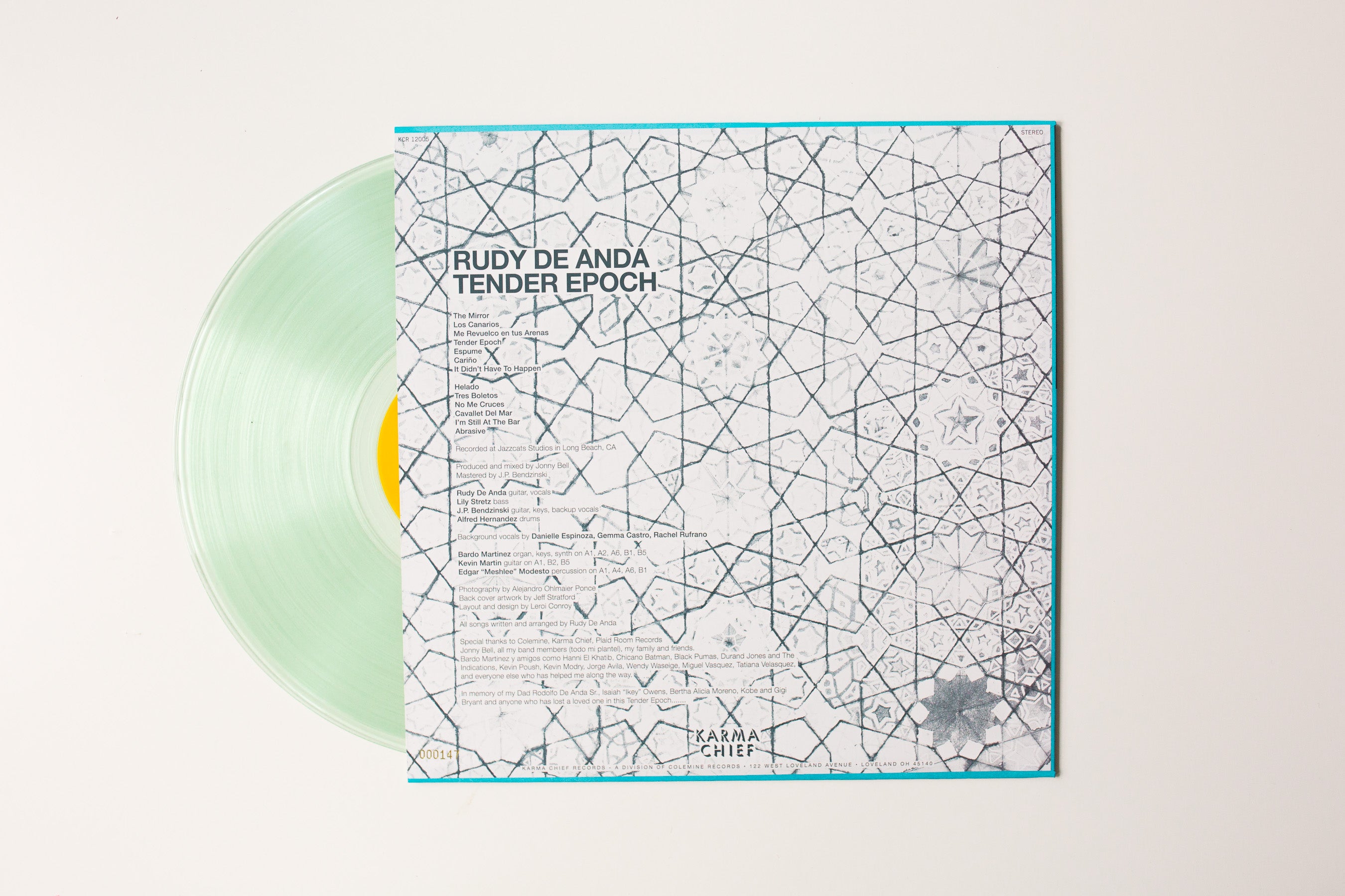 Rudy De Anda Tender Epoch LP svart vinyl latin-psych