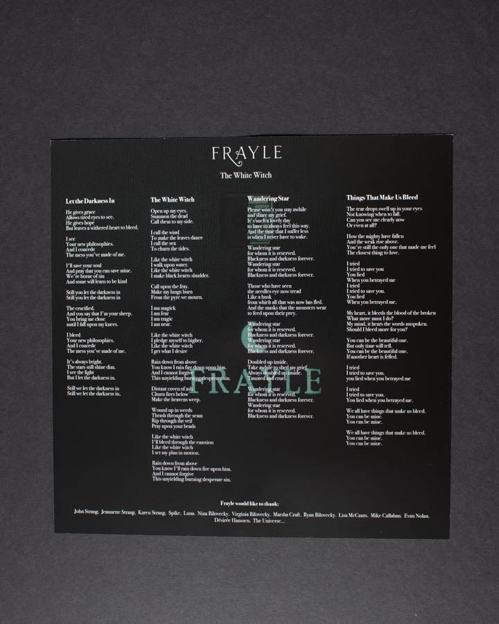 Frayle The White Witch EP vinyl signert eclipse 12"