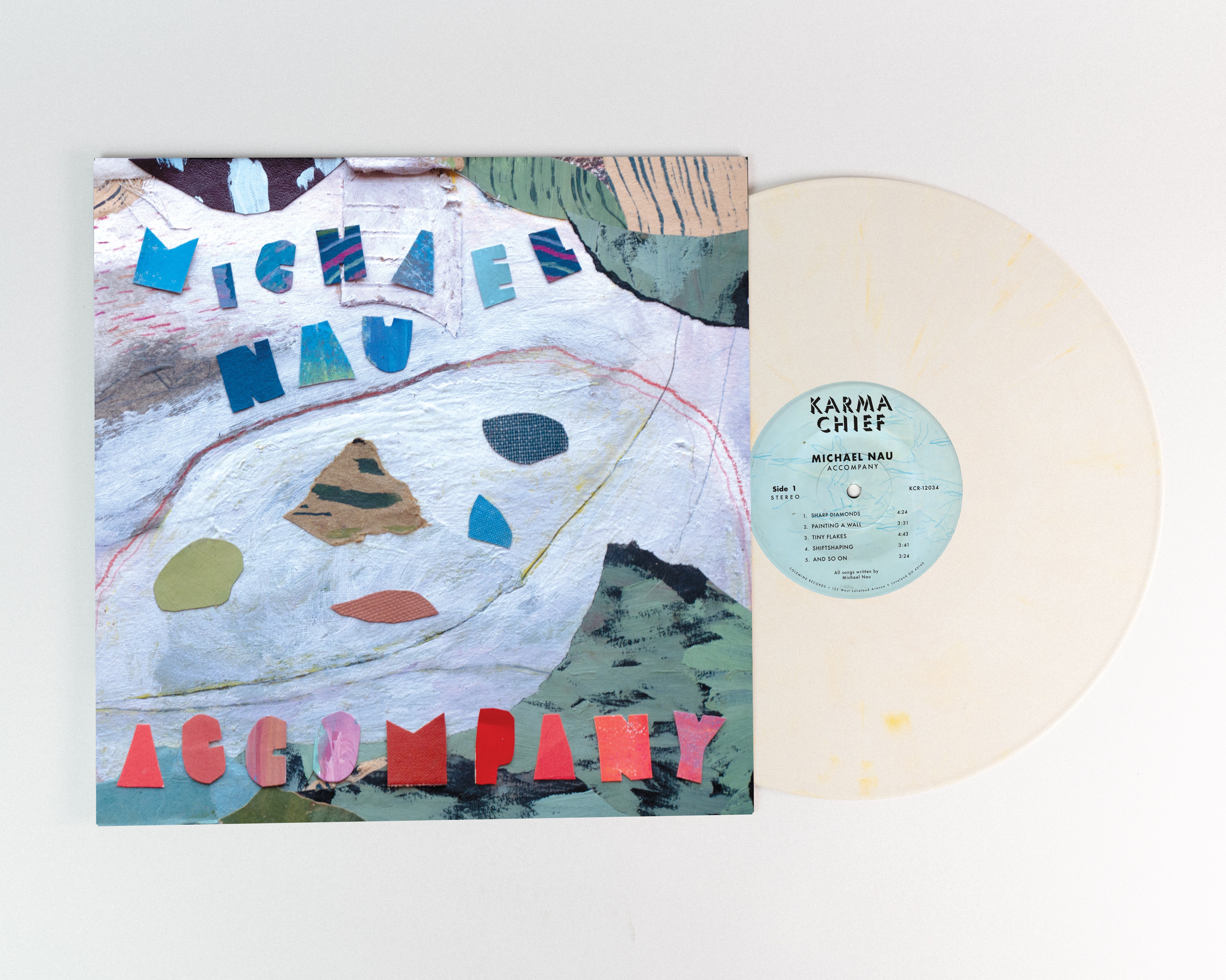 Karma Chief Michael Nau Accompany LP pulverblå vinyl