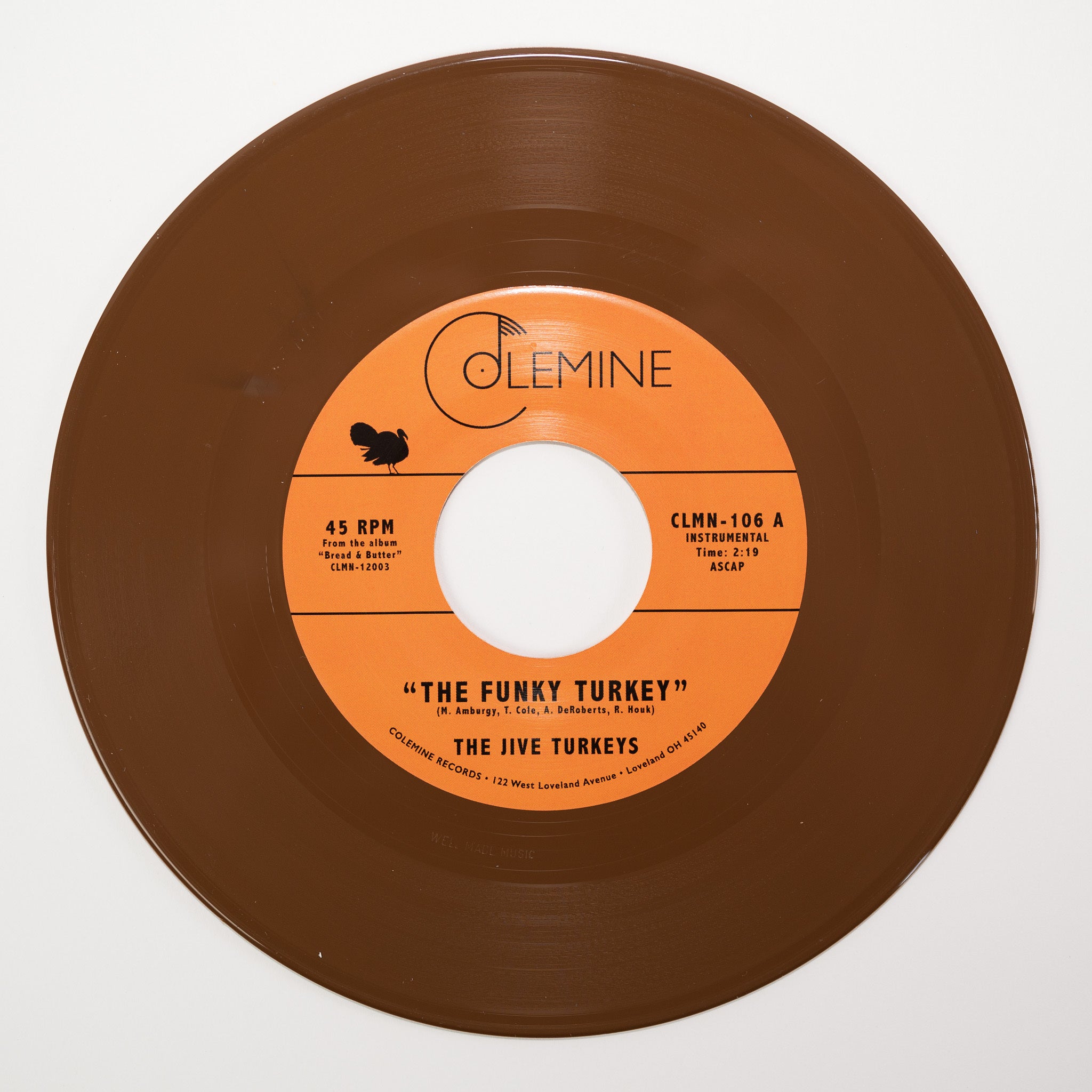 The Jive Turkeys The Funky Turkey 7-inch brun funk