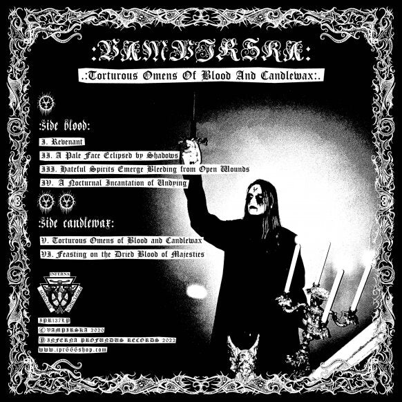 Vampirska Torturous Omens LP svart 180g vinyl