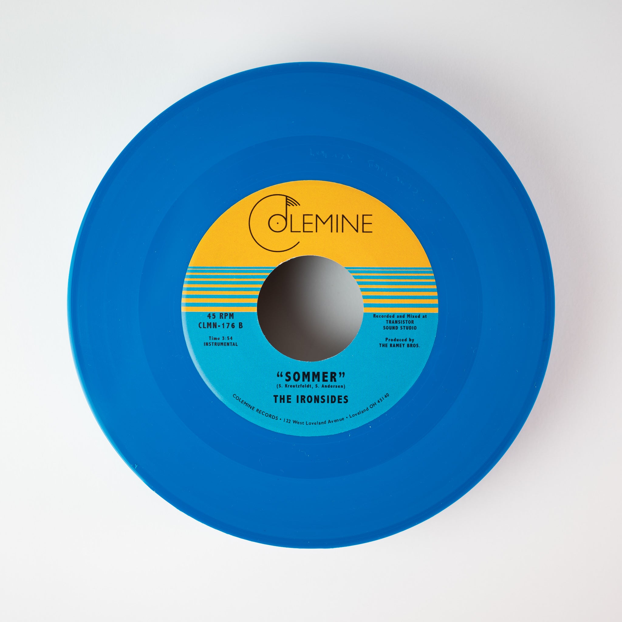 Colemine The Ironsides Changing Light 7" vinyl blå