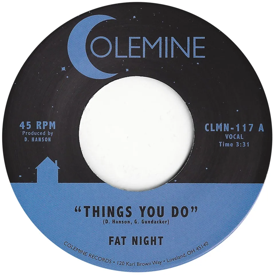 Colemine Fat Night Things You Do 7" singel svart soul