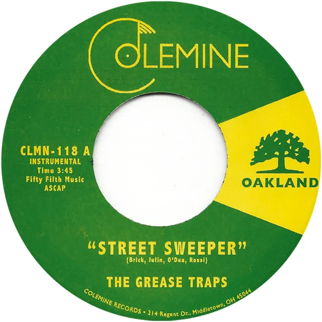 The Grease Traps Street Sweeper vinylsingel 7" svart