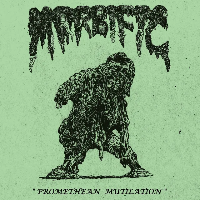 Morbific Promethean Mutilation 7" EP svart vinyl
