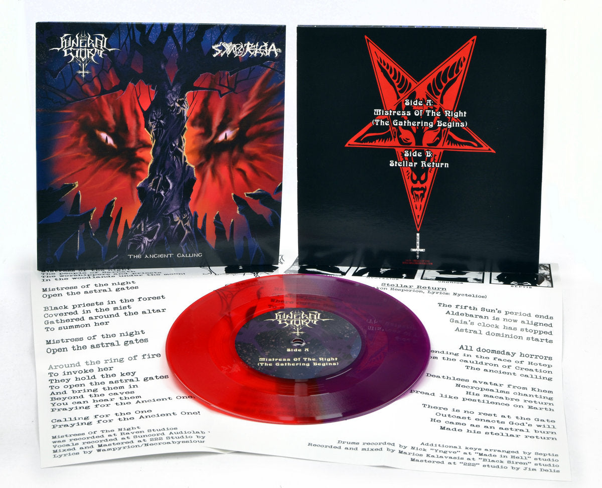 Funeral Storm Synteleia The Ancient Calling 7" lilla rød