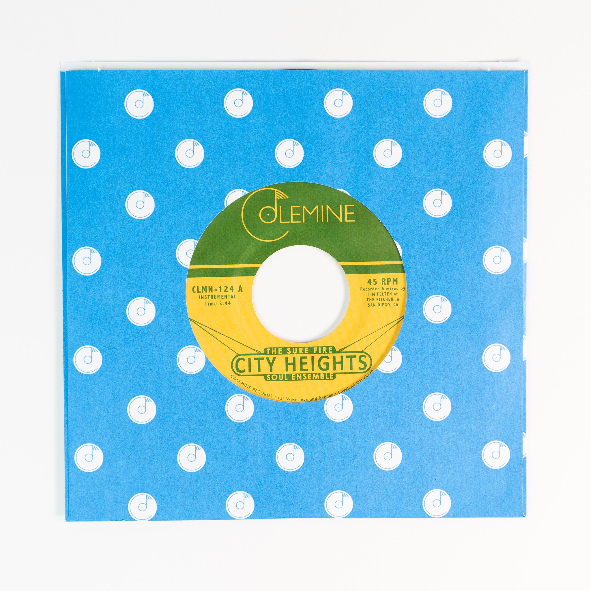 The Sure Fire Soul Ensemble City Heights 7-tommer gul vinyl