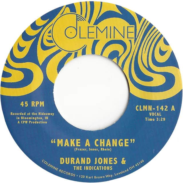Durand Jones Make A Change 7-tommer soul singel