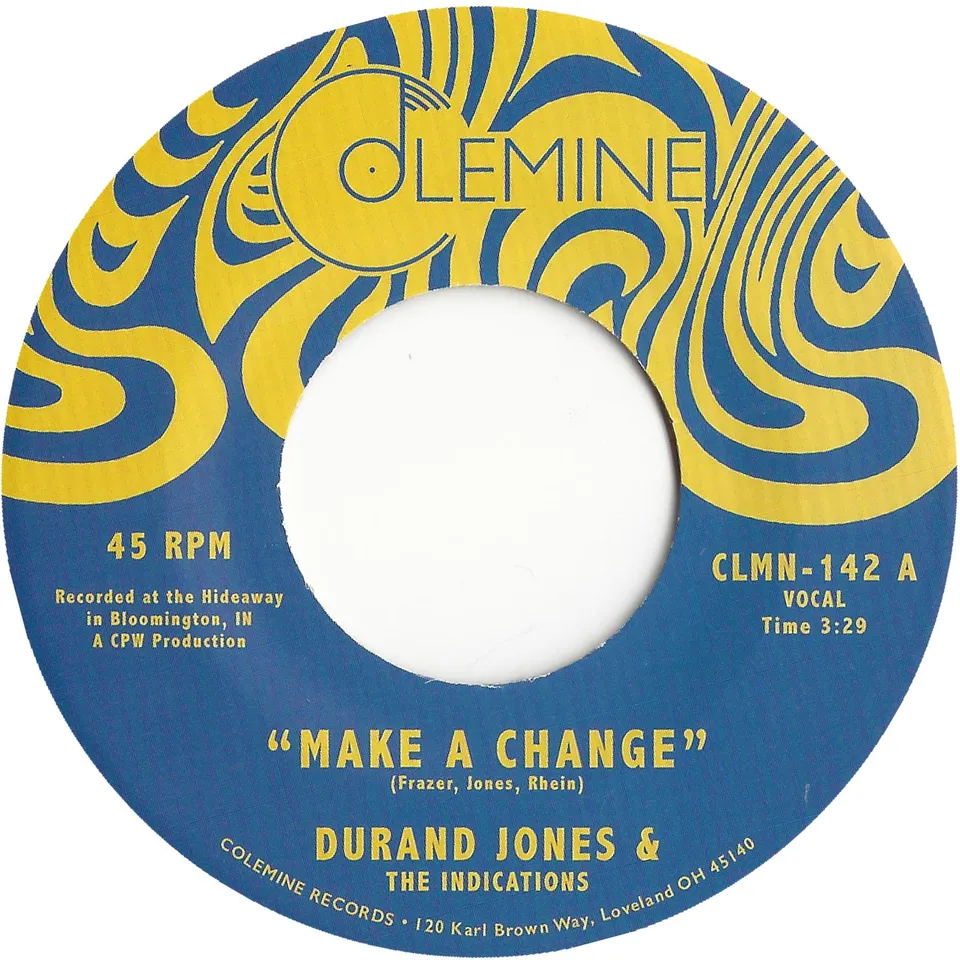 Durand Jones Make A Change 7-tommer soul singel