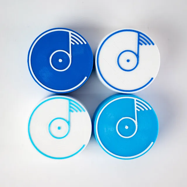 Colemine 45-adapter Tri-Color singelpuck plast