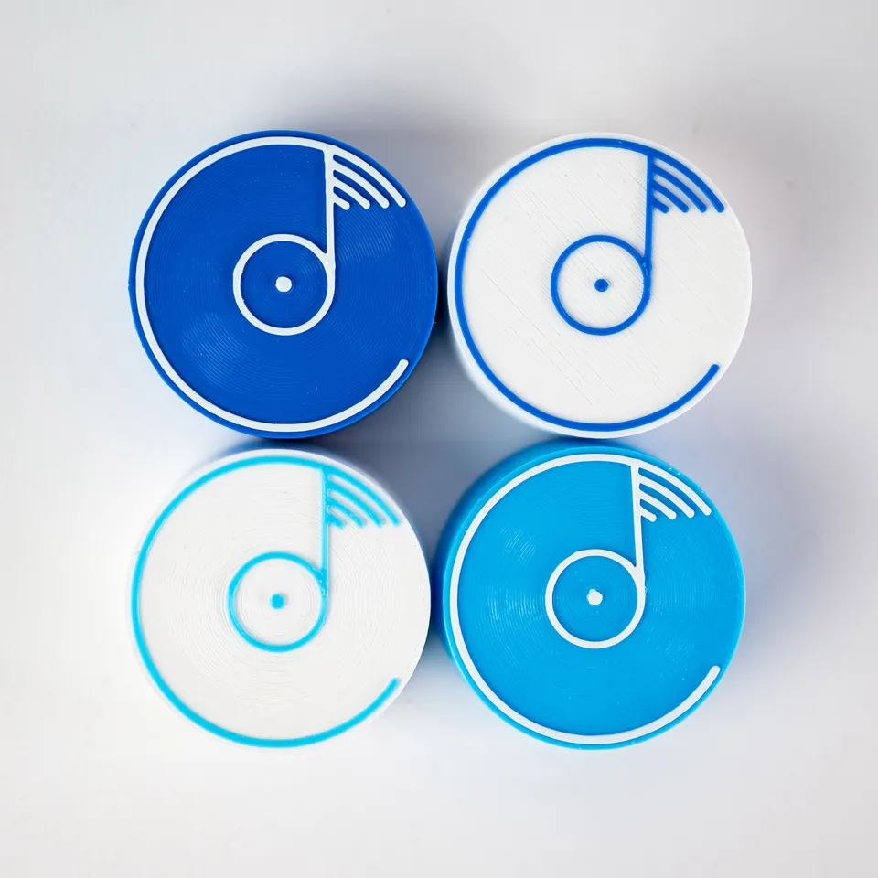 Colemine 45-adapter Tri-Color singelpuck plast