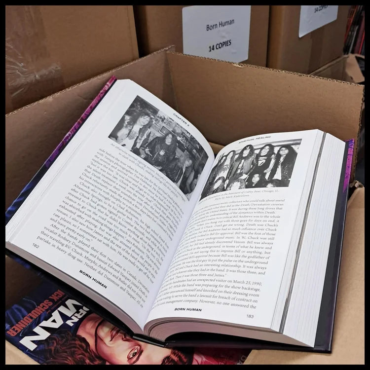 Decibel Books Born Human Chuck Schuldiner bok nytrykk 2026