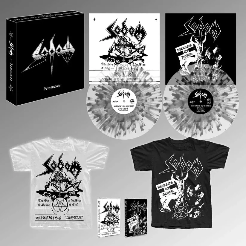 Sodom Demonized boks splatter vinyl Small T-skjorte