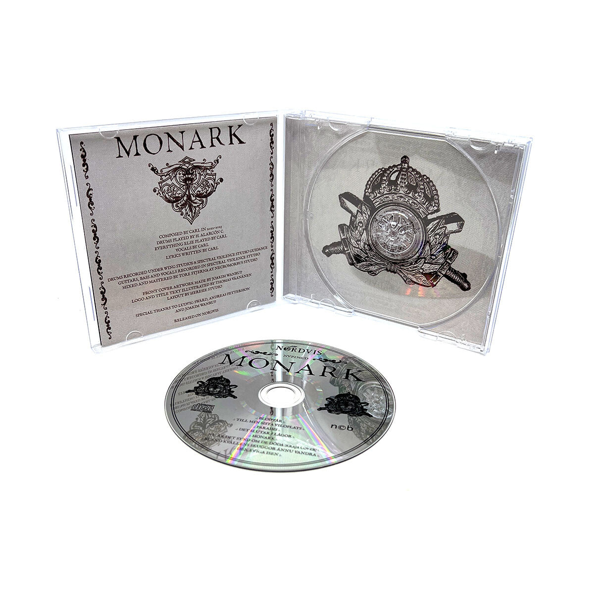 Blodtår Monark CD jewel case 8-siders hefte