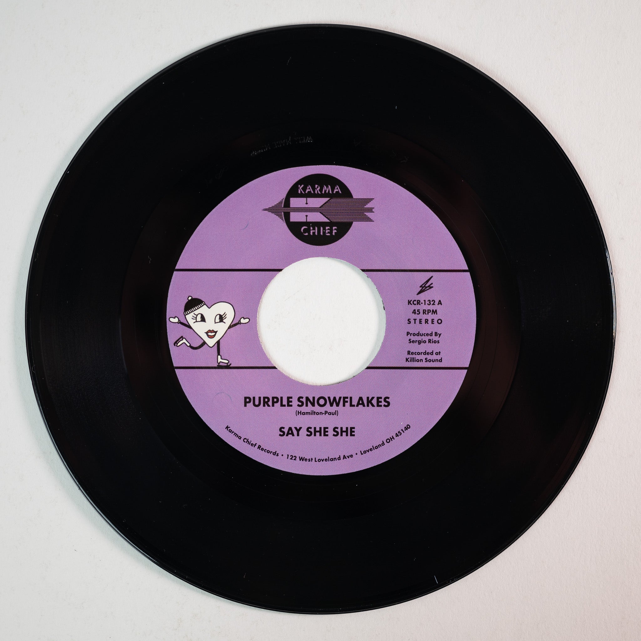 Say She She Purple Snowflakes This Wintertime singel lilla 45