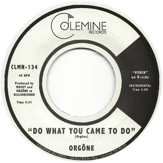 Orgone Do What You Came To Do 7-tommer farget vinyl funk