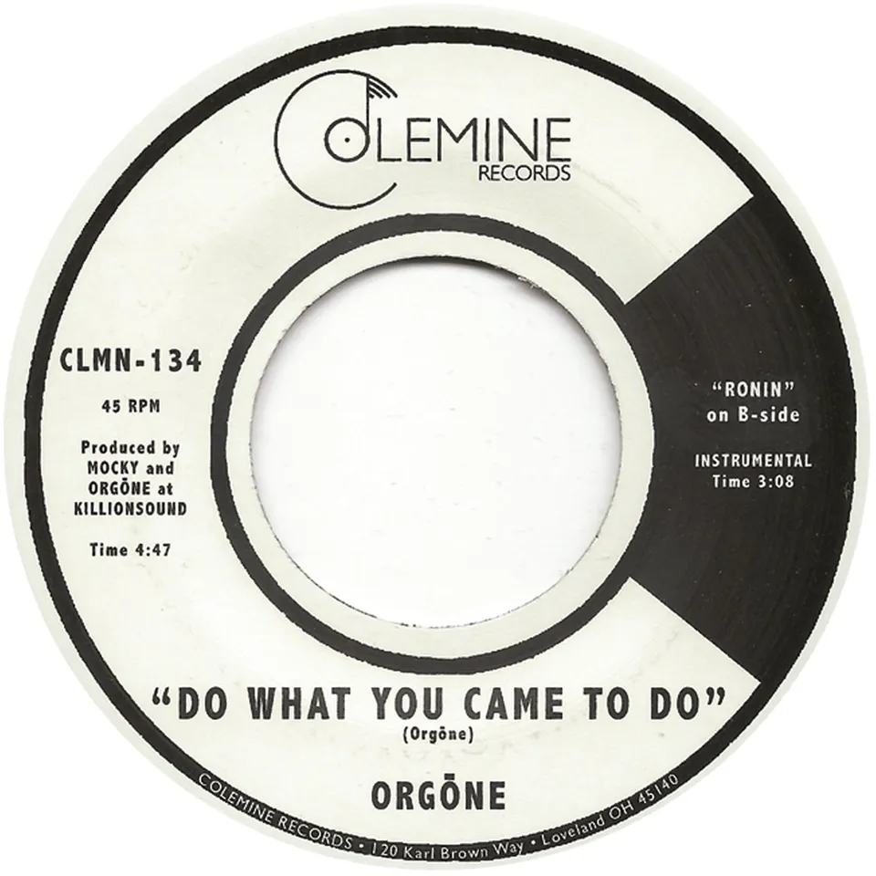 Orgone Do What You Came To Do 7-tommer farget vinyl funk