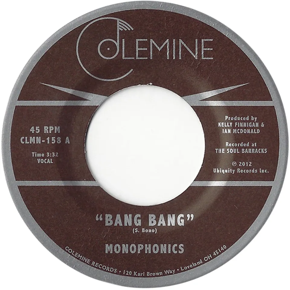 Monophonics Bang Bang 7" vinylsingel psyk-soul
