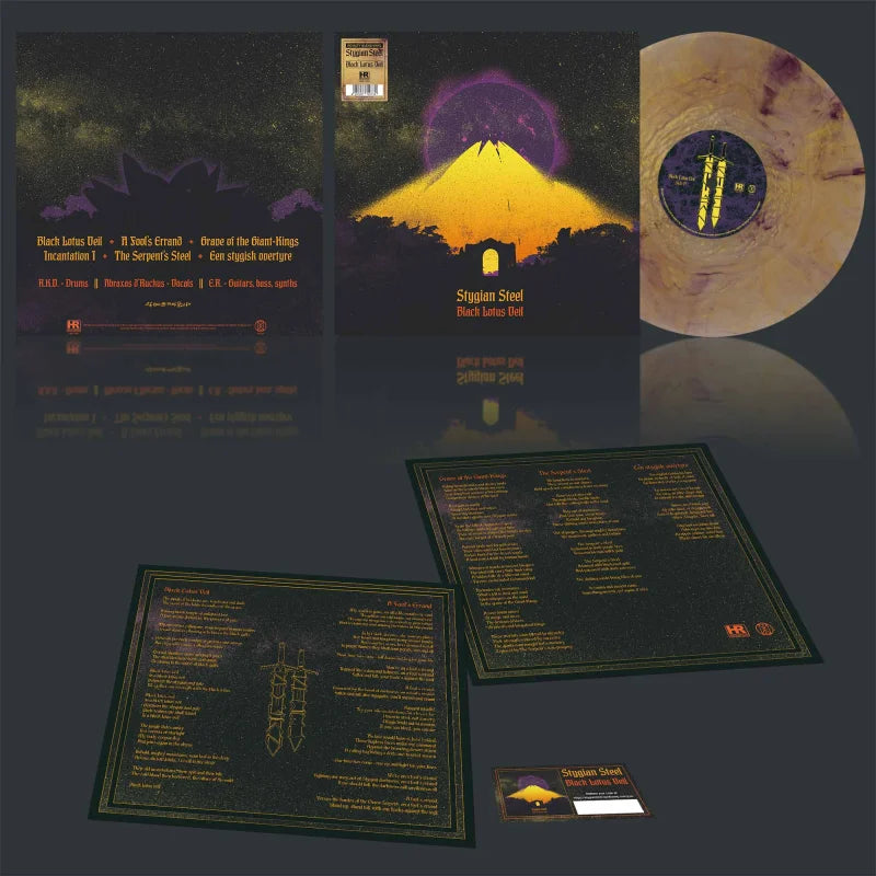Stygian Steel Black Lotus Veil LP vinyl royalty blend