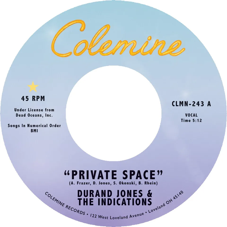 Colemine Durand Jones Private Space Sea Of Love 7-tommer svart soul