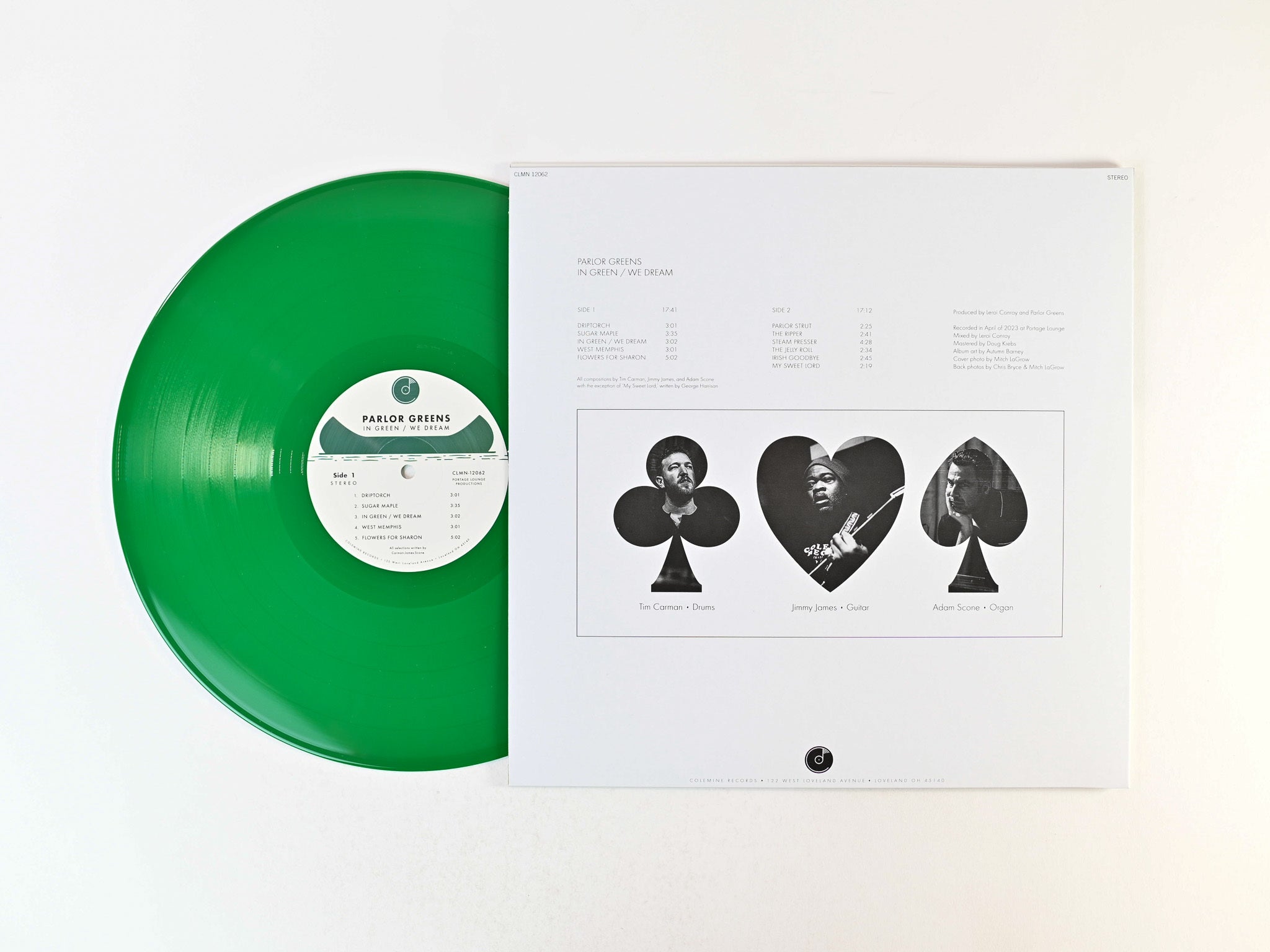 Colemine Parlor Greens In Green We Dream vinylplate green