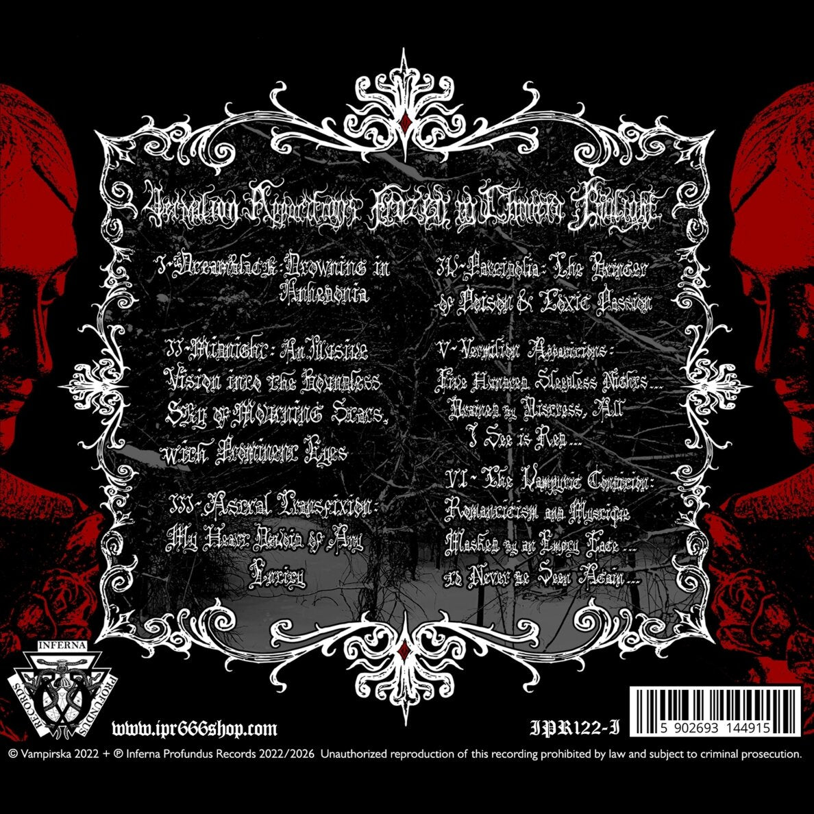 Vampirska Vermilion Apparitions Frozen in Chimera Twilight CD digipak