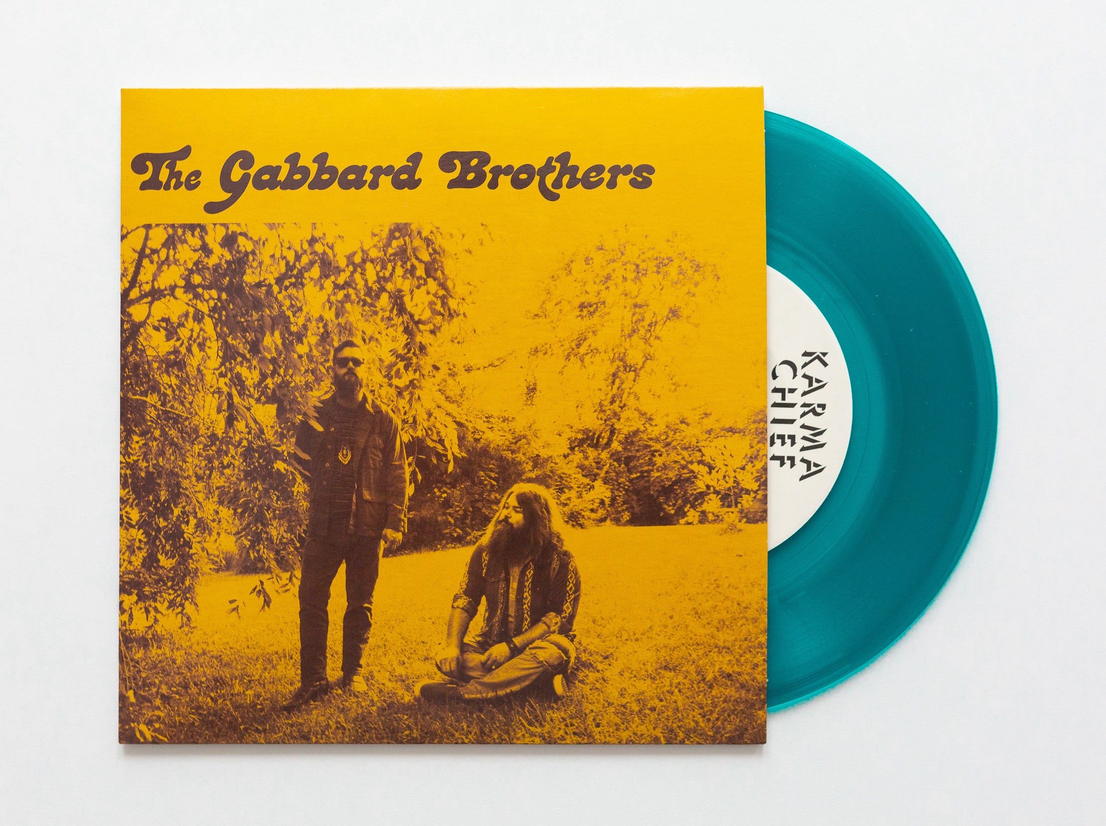 Karma Chief Gabbard Brothers Sell Your Gun 7" teal vinyl