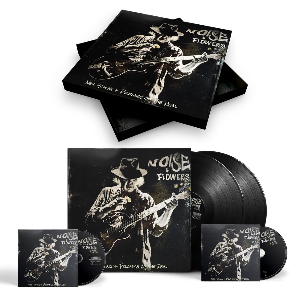 Neil Young Noise & Flowers Deluxe vinylboks LP CD Blu-ray