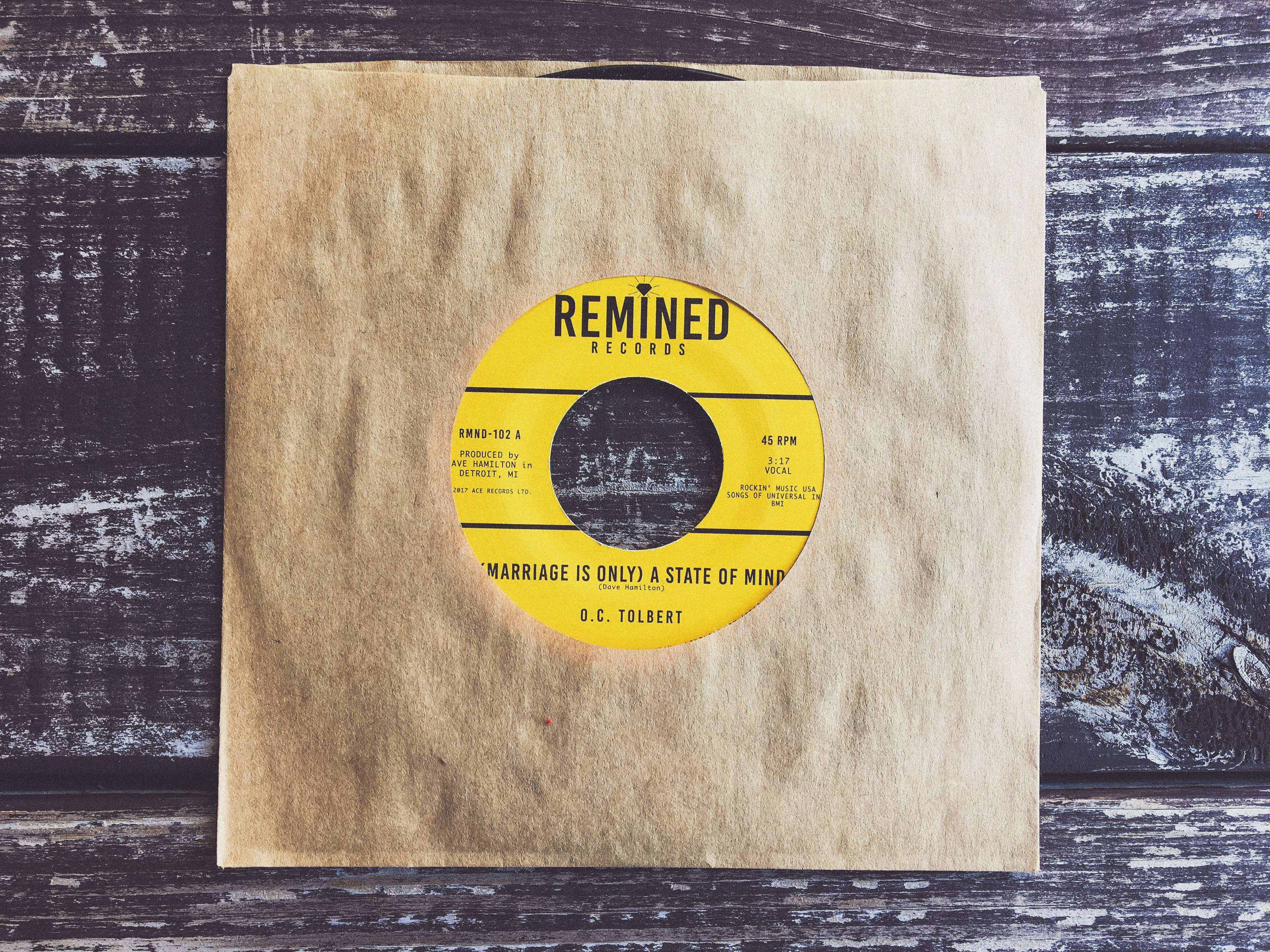O.C. Tolbert Marriage Is Only 7" vinylsingel soul