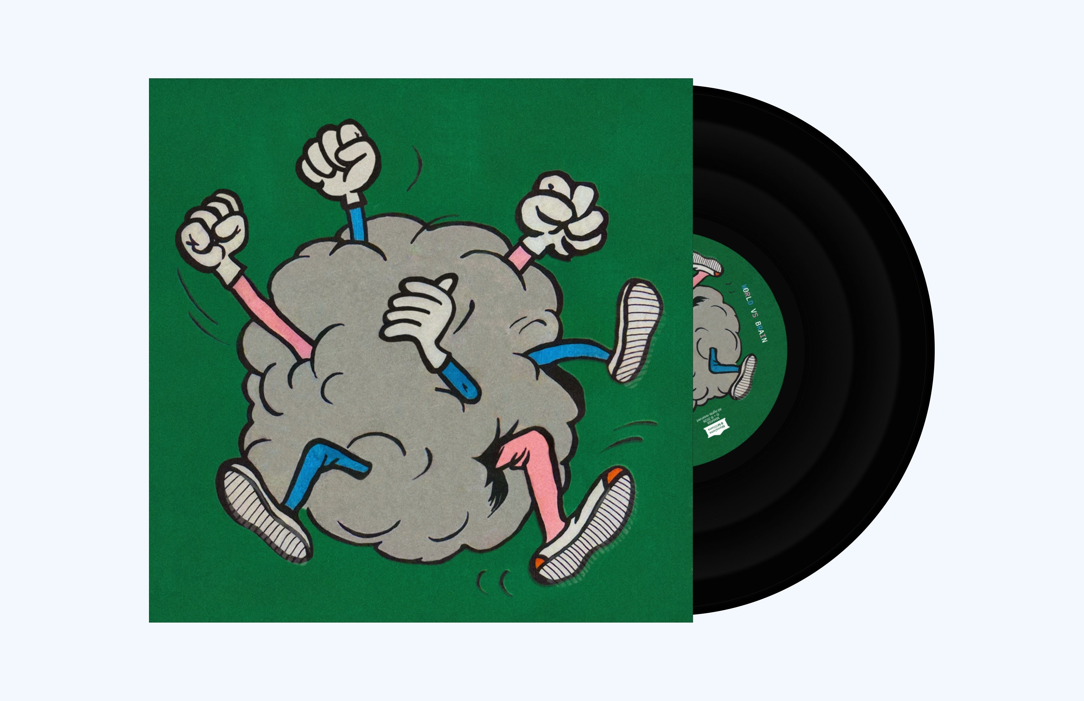 Mansions and Millions World Brain World vs Brain 10" vinyl EP begrenset