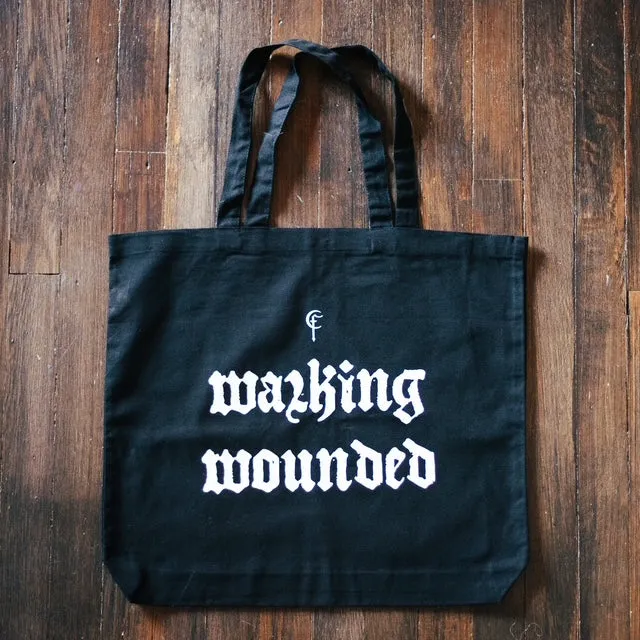 Frayle Walking Wounded tote svart hvit