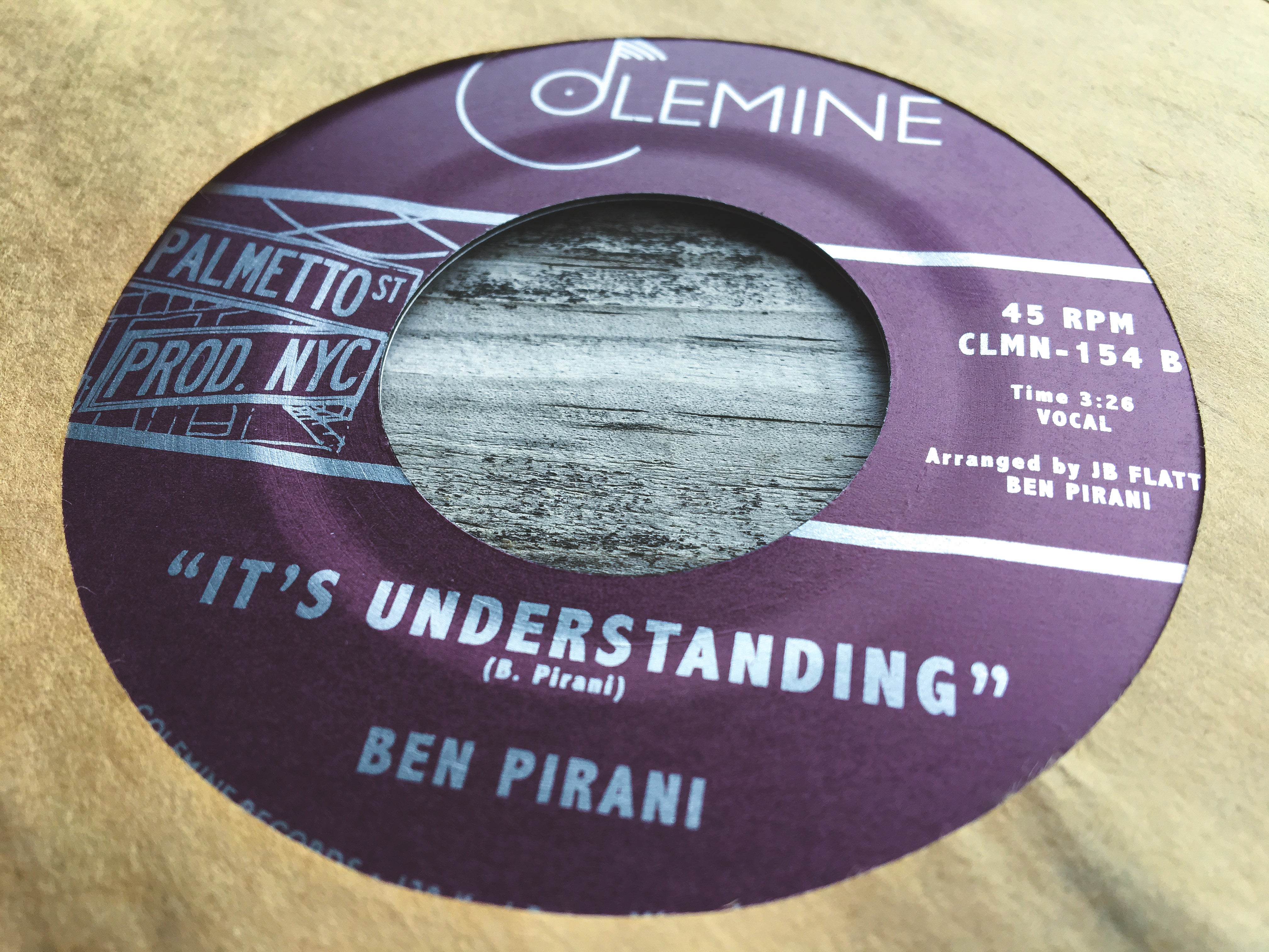 Colemine Ben Pirani Art School Girl vinylsingel 7" lilla soul