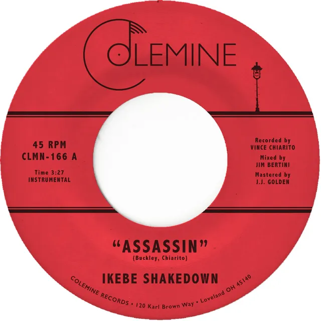 Colemine Ikebe Shakedown Assassin vinylsingel 7-tommer svart soul