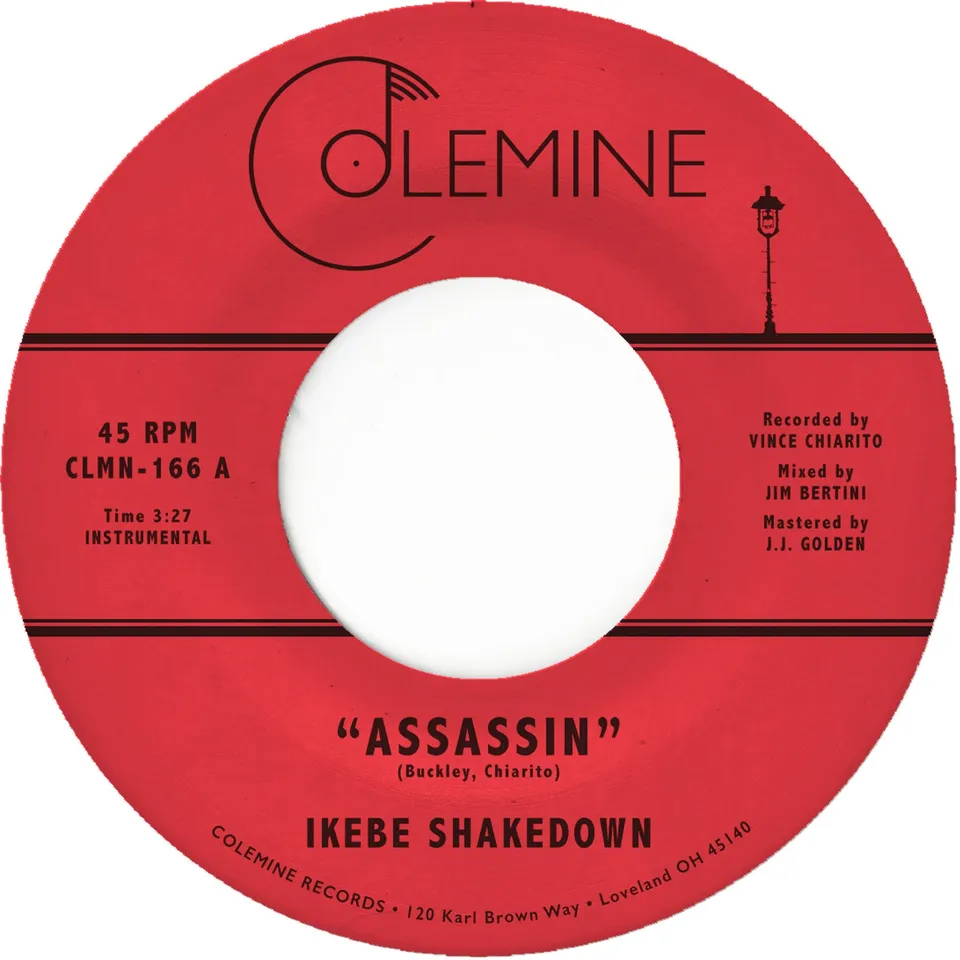 Colemine Ikebe Shakedown Assassin vinylsingel 7-tommer svart soul