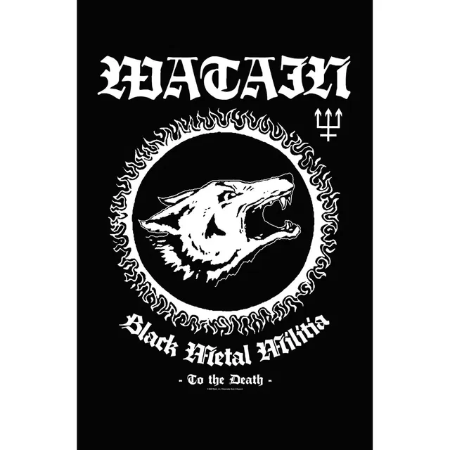 Watain Black Metal Militia tekstilplakat stoff