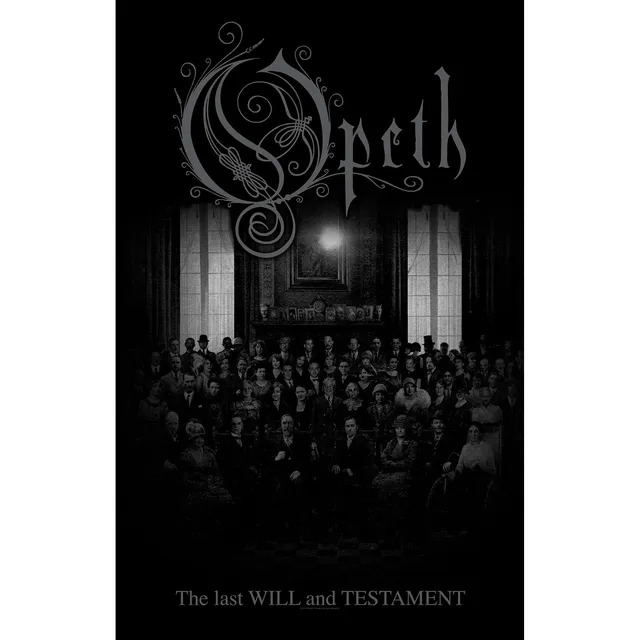 Opeth The Last Will And Testament tekstilplakat