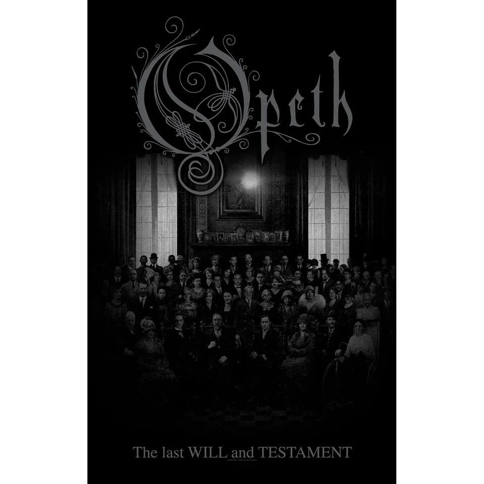 Opeth The Last Will And Testament tekstilplakat
