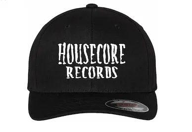Housecore Records logo flexfit caps brodert S/M