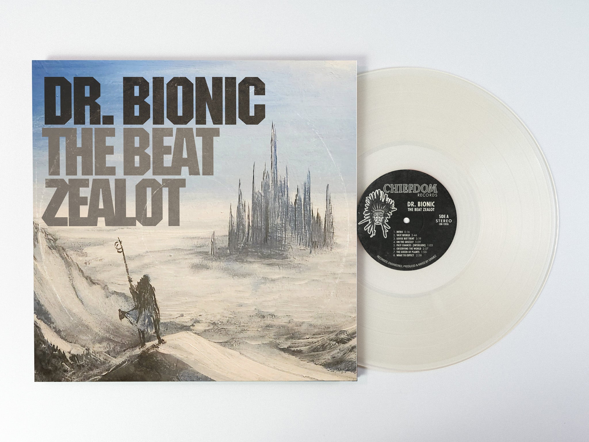 Doctor Bionic Beat Zealot LP hvit vinyl hip-hop