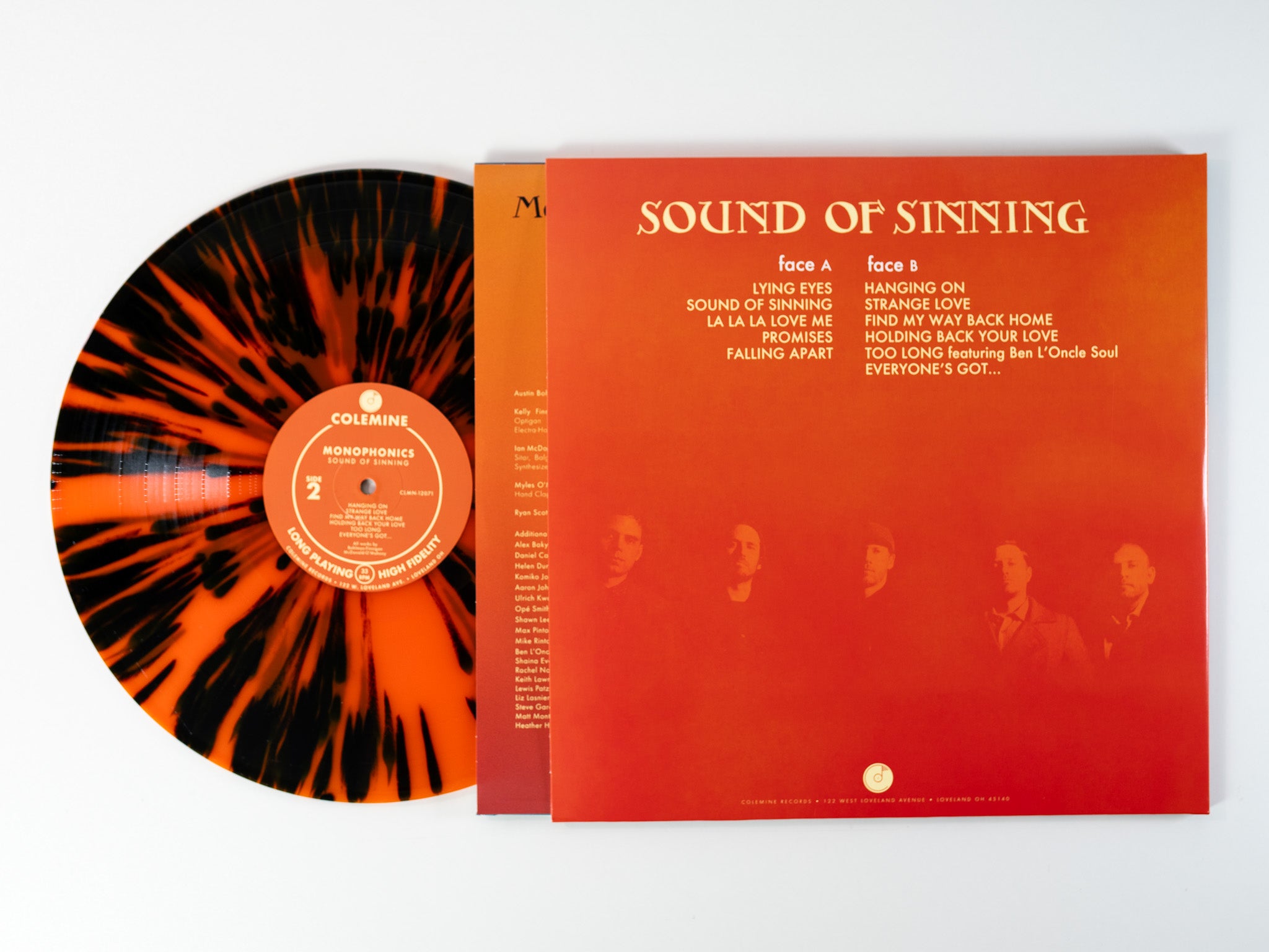 Monophonics Sound Of Sinning LP orange splatter vinyl