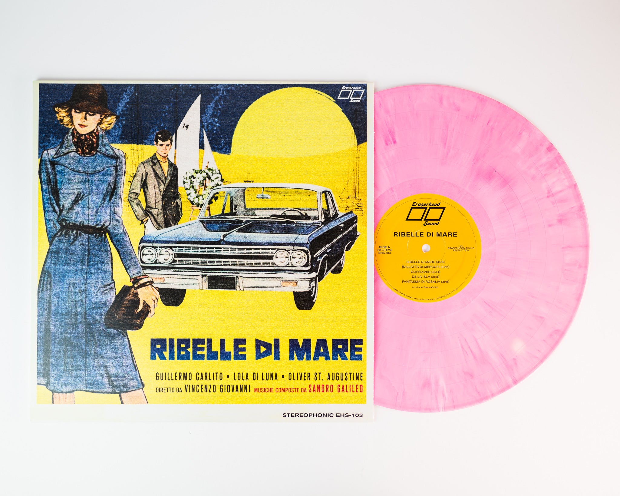 Sandro Galileo Ribelle Di Mare vinylplate LP rosa